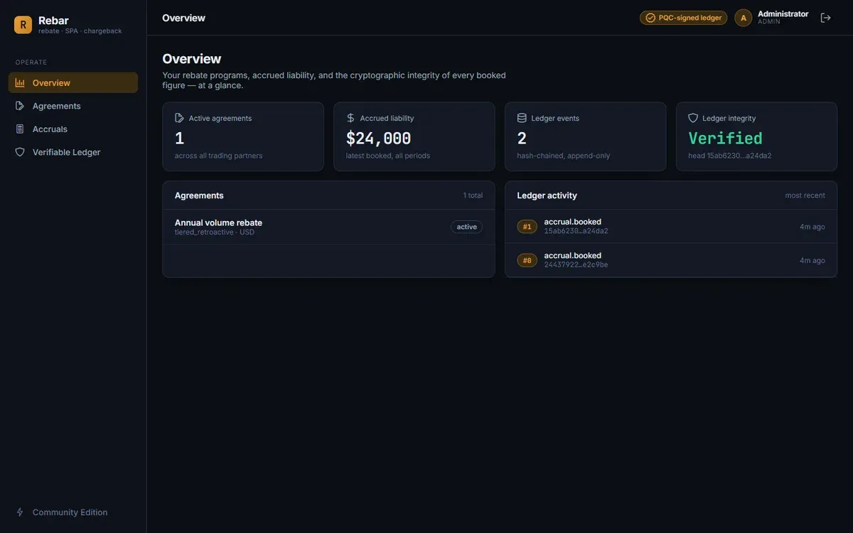 RebateWyse interface, view 1